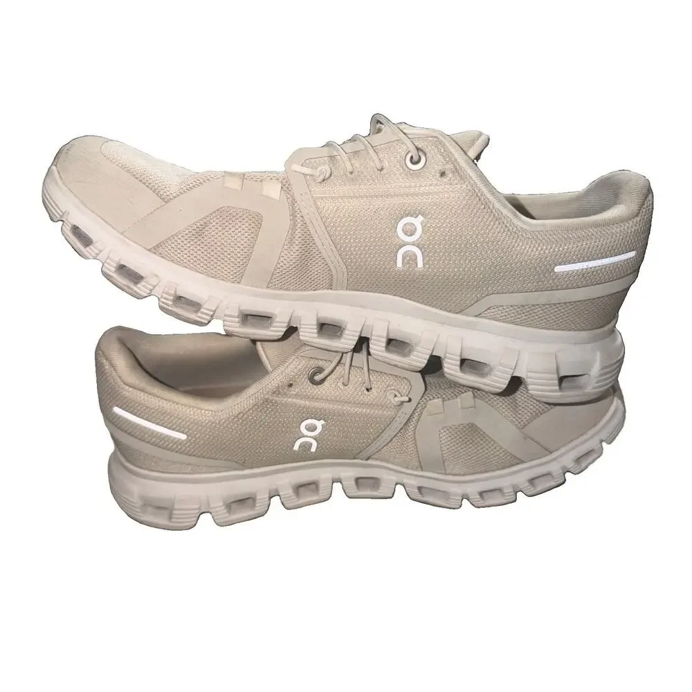 ON Cloud 6 Women's Running Shoes Pearl/White US Sizes 9.5 Sneakers (SRC)